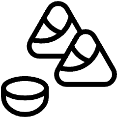 Asian Food Salmosa Icon from Ultimate Light Set