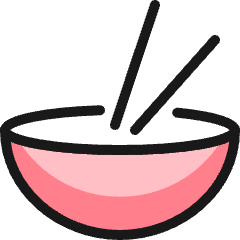 Asian Food Soup Icon from Ultimate Colors Set