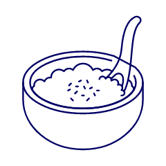 Bowl Of Rice Illustration from UX Line Set