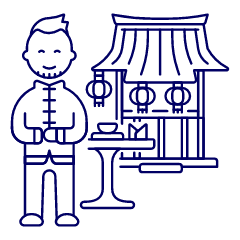 Chinese Restaurant 4 Illustration from UX Line Set