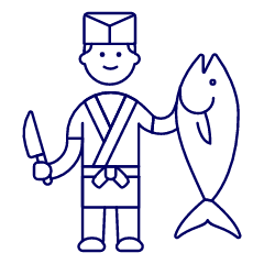 Fish Vendor 1 Illustration from UX Line Set