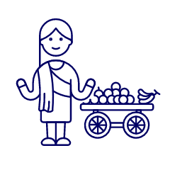 Fruit Vendor 2 Illustration from UX Line Set