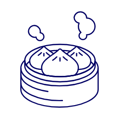 Steam Dumpling Illustration from UX Line Set