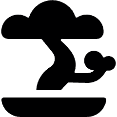 Asian Interior Bonsai Tree 1 Icon from Ultimate Bold Set