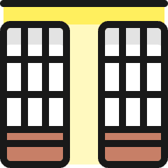 Asian Interior Door Icon from Ultimate Colors Set