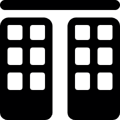 Asian Interior Door Icon from Ultimate Bold Set