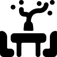 Asian Interior Eating Table Icon from Ultimate Bold Set