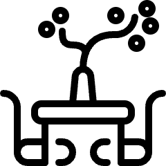 Asian Interior Eating Table Icon from Ultimate Light Set