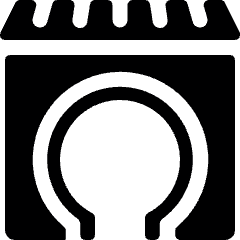 Asian Interior Entrance Icon from Ultimate Bold Set