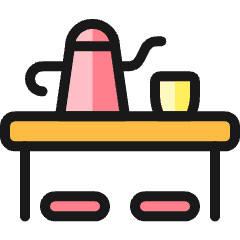 Asian Interior Stove Icon from Ultimate Colors Set