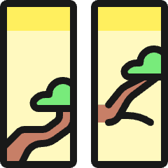 Asian Interior Windows Icon from Ultimate Colors Set