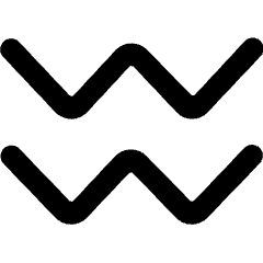 Astrology Aquarius Icon from Ultimate Bold Set