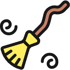 Astrology Broom Icon from Ultimate Colors Set