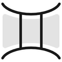 Astrology Gemini Icon from Ultimate Colors Set