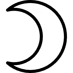 Astrology Moon Icon from Ultimate Light Set