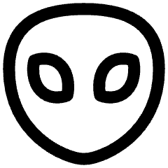 Alien Icon from Flex Line Set