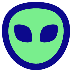 Alien Icon from Core Pop Set