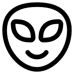 Alien Icon from Plump Line Set