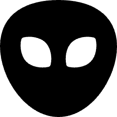 Alien Icon from Micro Solid Set