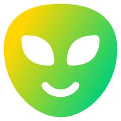 Alien Icon from Plump Gradient Set