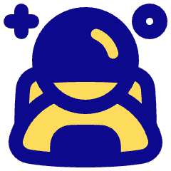 Astronaut Icon from Plump Pop Set