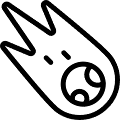 Astronomy Comet 2 Icon from Ultimate Light Set