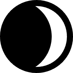 Astronomy Eclipse Icon from Nova Solid Set