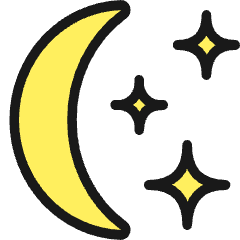 Astronomy Moon Icon from Ultimate Colors Set