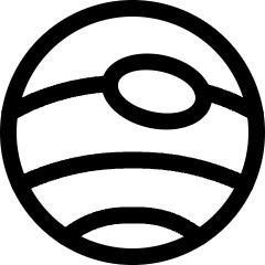 Astronomy Planet Pluto 1 Icon from Ultimate Regular Set