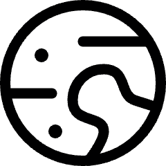 Astronomy Planet Pluto 2 Icon from Ultimate Regular Set