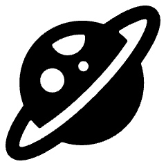 Astronomy Planet Ring Icon from Ultimate Bold Set