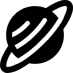 Astronomy Planet Saturn 2 Icon from Ultimate Bold Set