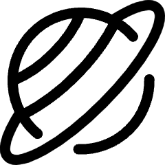 Astronomy Planet Saturn 2 Icon from Ultimate Regular Set