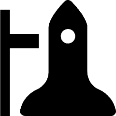 Astronomy Rocket 2 Icon from Nova Solid Set