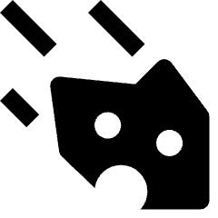 Astronomy Shooting Star Icon from Nova Solid Set