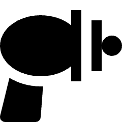 Astronomy Space Gun Icon from Nova Solid Set