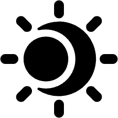 Astronomy Sun Eclipse Icon from Ultimate Bold Set