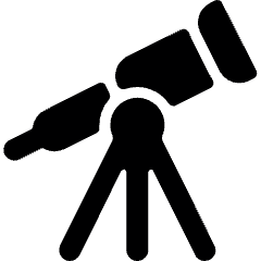 Astronomy Telescope Icon from Ultimate Bold Set
