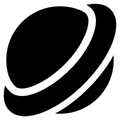 Planet Icon from Plump Solid Set