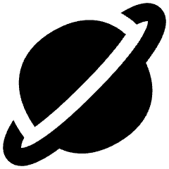 Planet Icon from Flex Solid Set