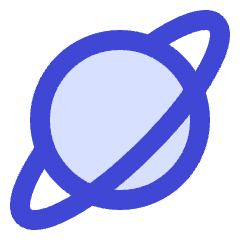 Planet Icon from Sharp Duo Set