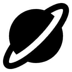 Planet Icon from Sharp Solid Set