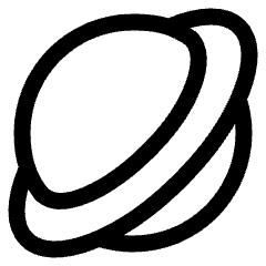 Planet Icon from Plump Line Set