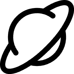 Planet Icon from Core Line Set