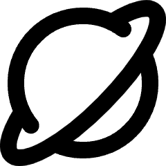 Planet Icon from Micro Line Set