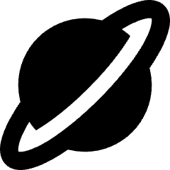 Planet Icon from Core Solid Set