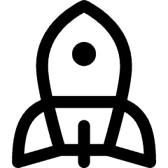 Rocket Icon from Core Line Set