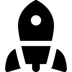 Rocket Icon from Core Solid Set