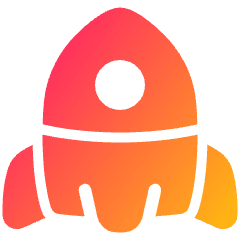 Rocket Icon from Plump Gradient Set