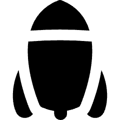 Rocket Icon from Flex Solid Set